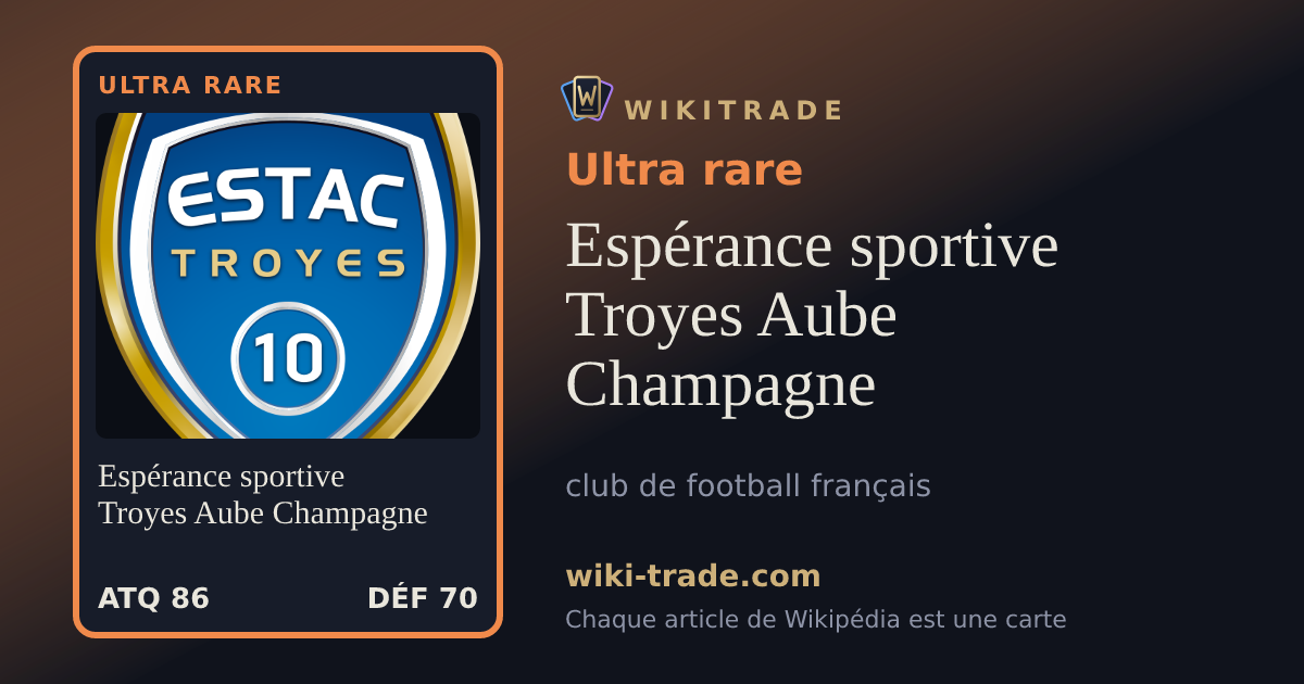 Espérance sportive Troyes Aube Champagne — carte Ultra rare