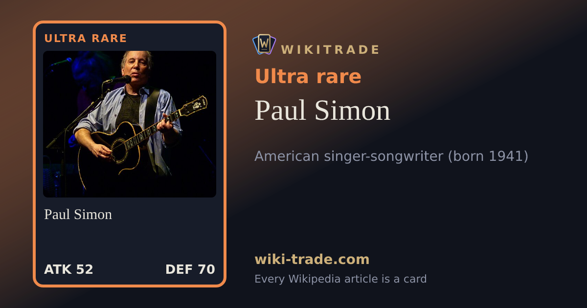 Paul Simon — Ultra rare card