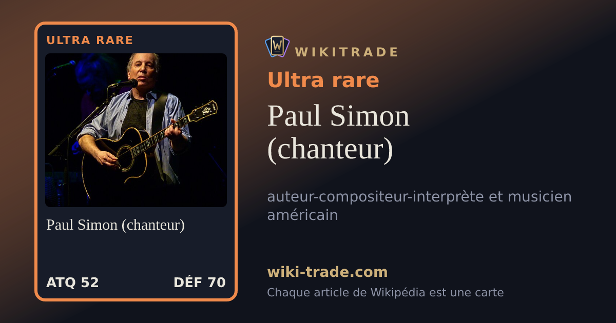 Paul Simon (chanteur) — carte Ultra rare