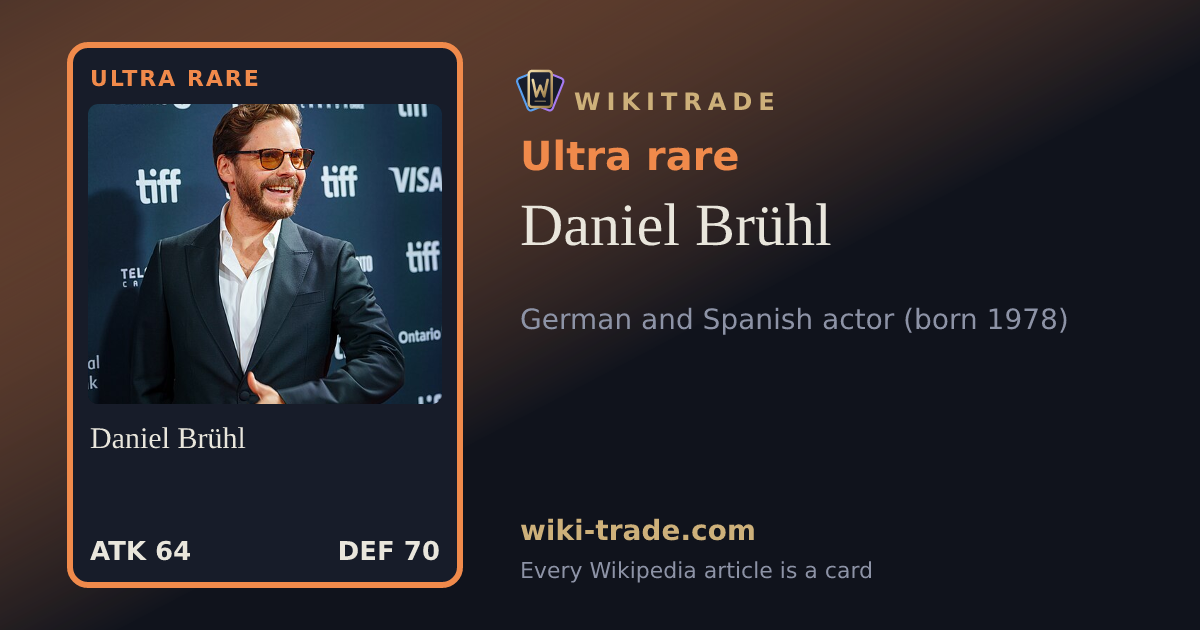 Daniel Brühl — Ultra rare card
