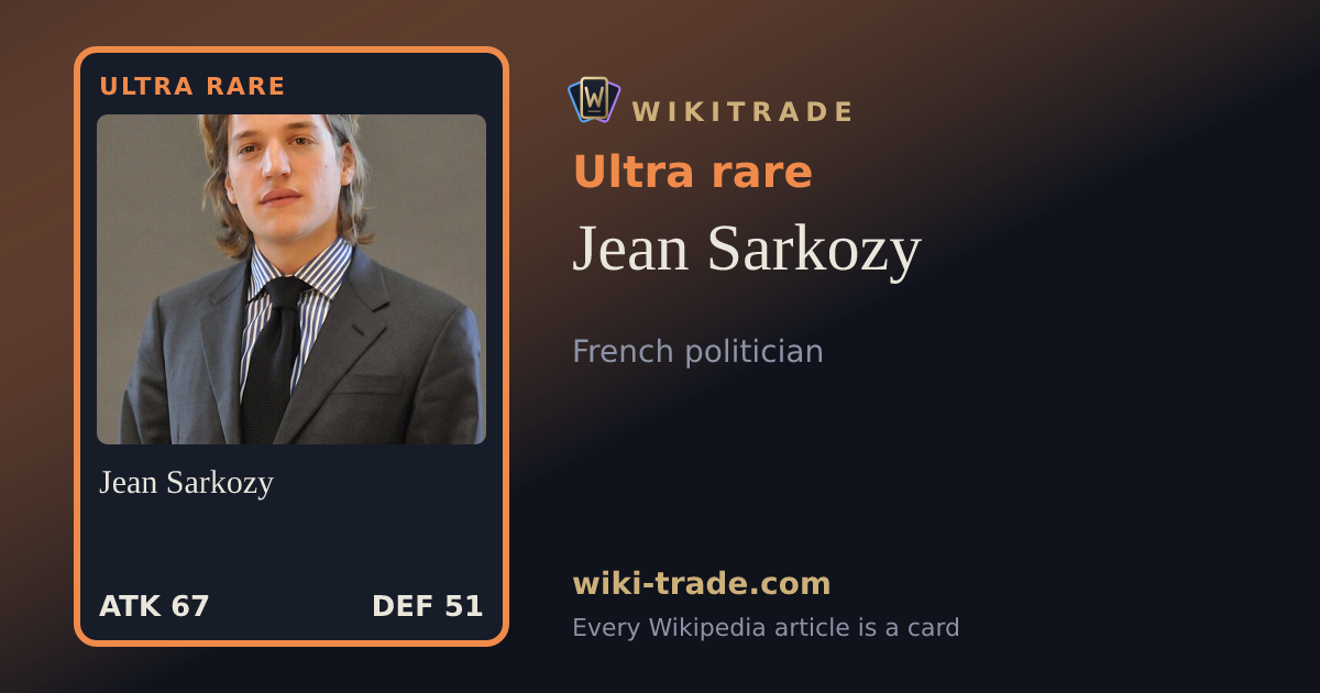 Jean Sarkozy — Ultra rare card
