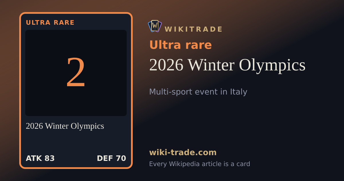 2026 Winter Olympics — Ultra rare card