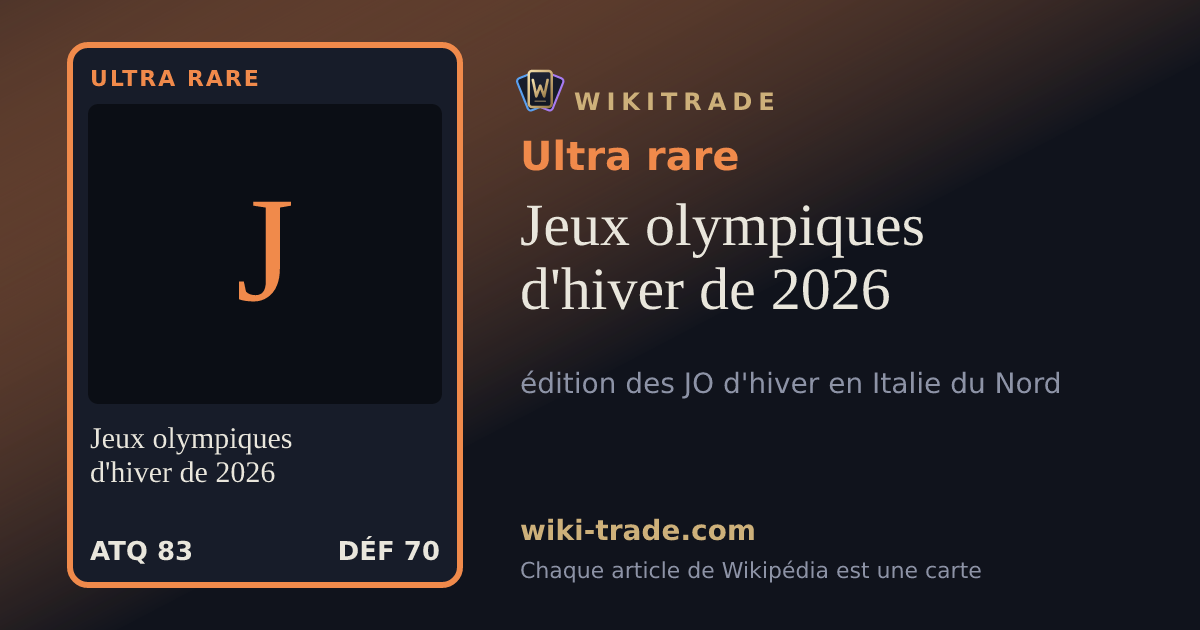Jeux olympiques d'hiver de 2026 — carte Ultra rare