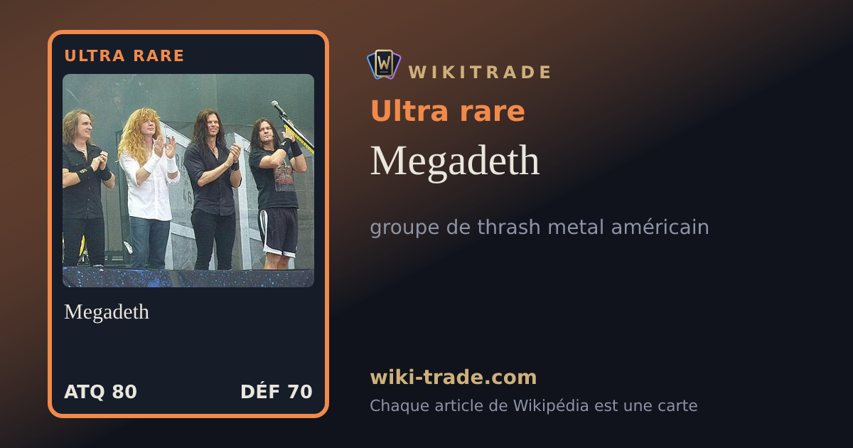 Megadeth — carte Ultra rare