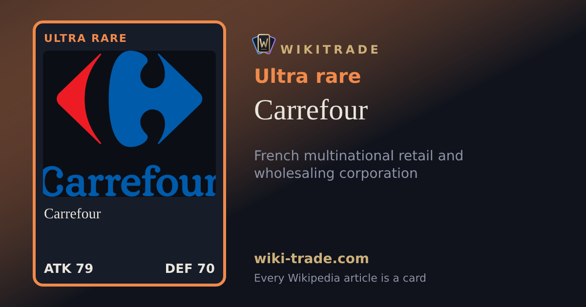 Carrefour — Ultra rare card