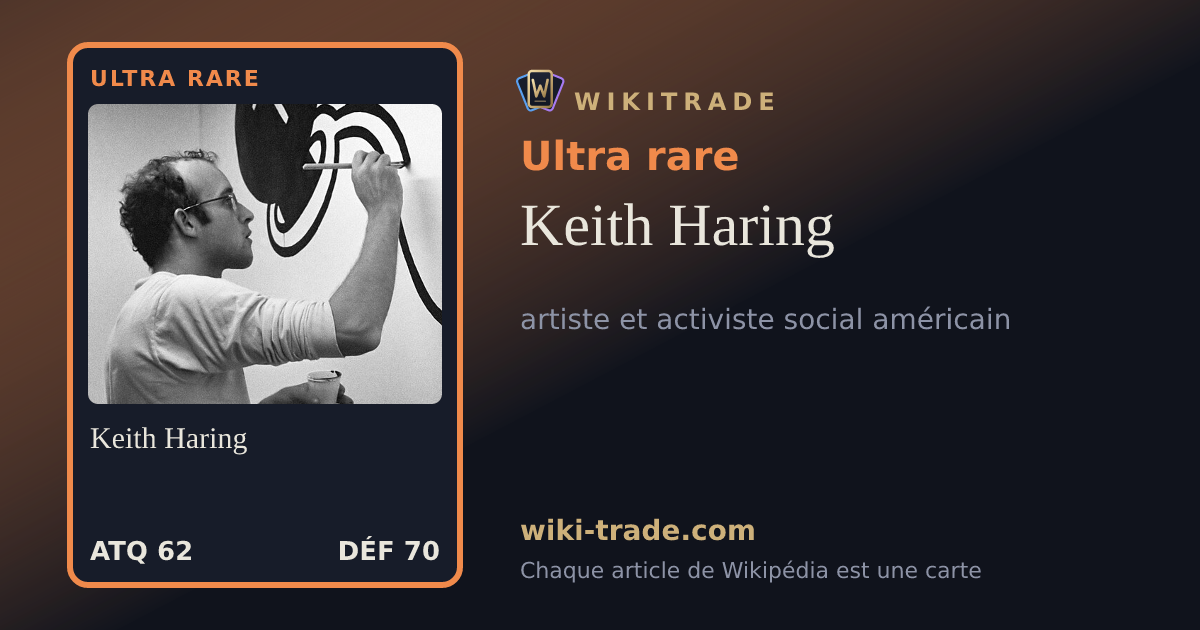 Keith Haring — carte Ultra rare