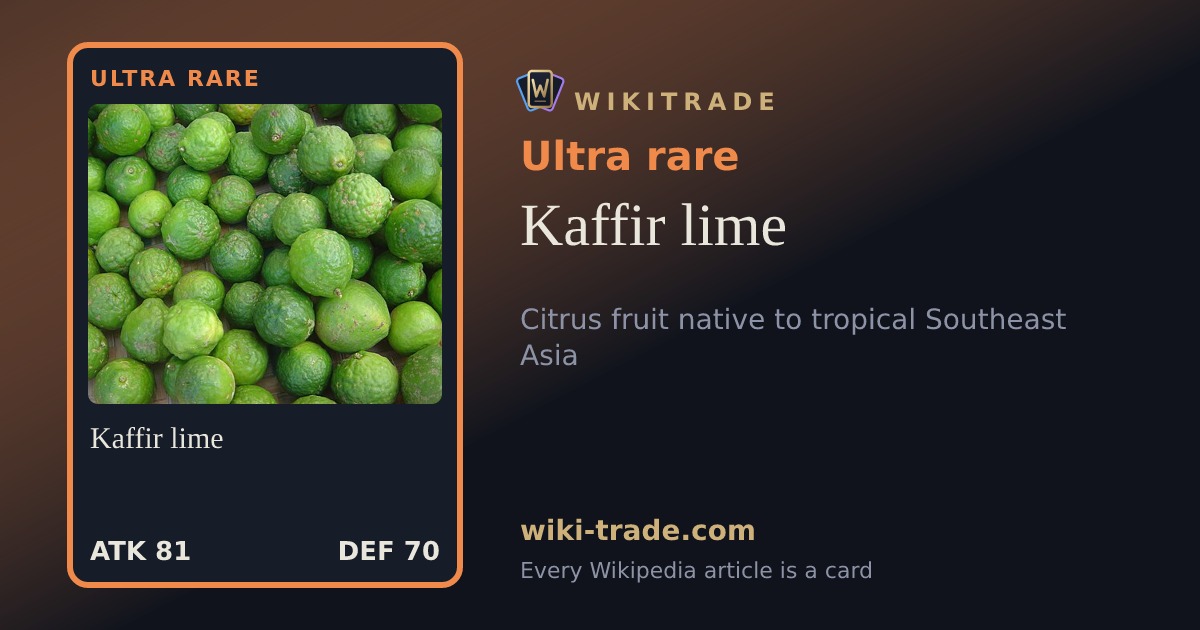 Kaffir lime — Ultra rare card