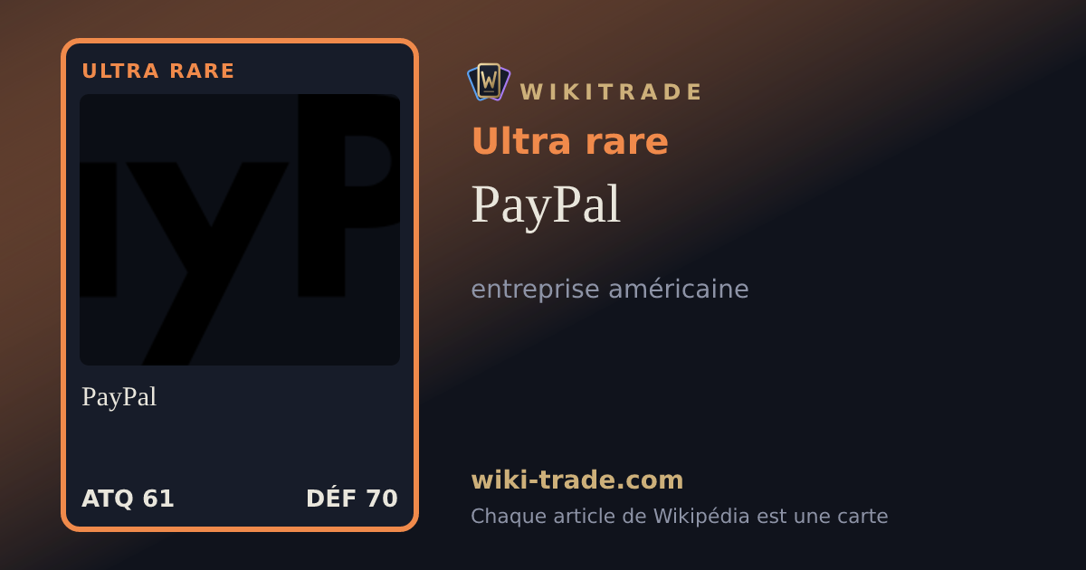 PayPal — carte Ultra rare