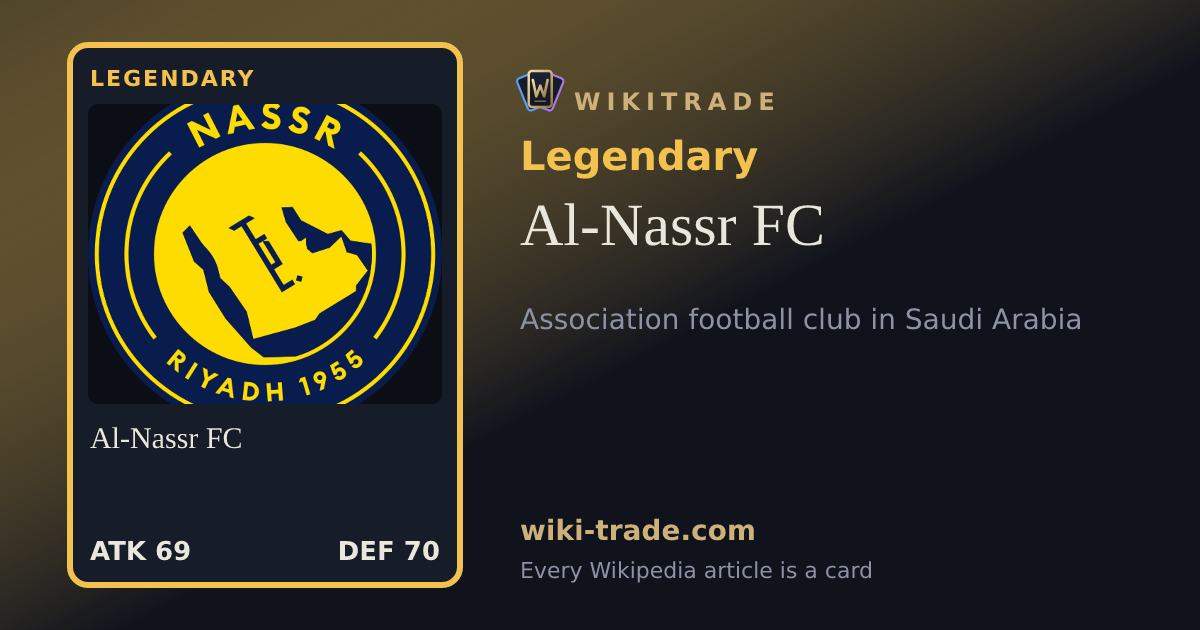 Al-Nassr FC — Legendary card