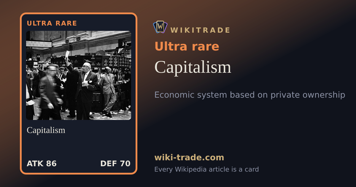 Capitalism — Ultra rare card