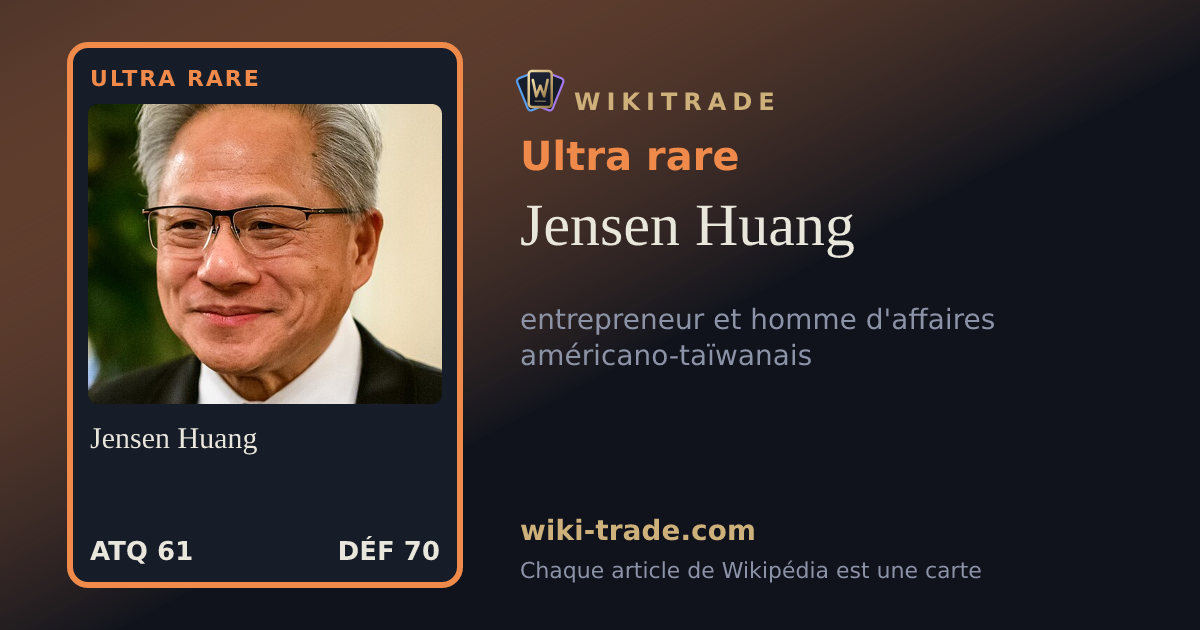 Jensen Huang — carte Ultra rare