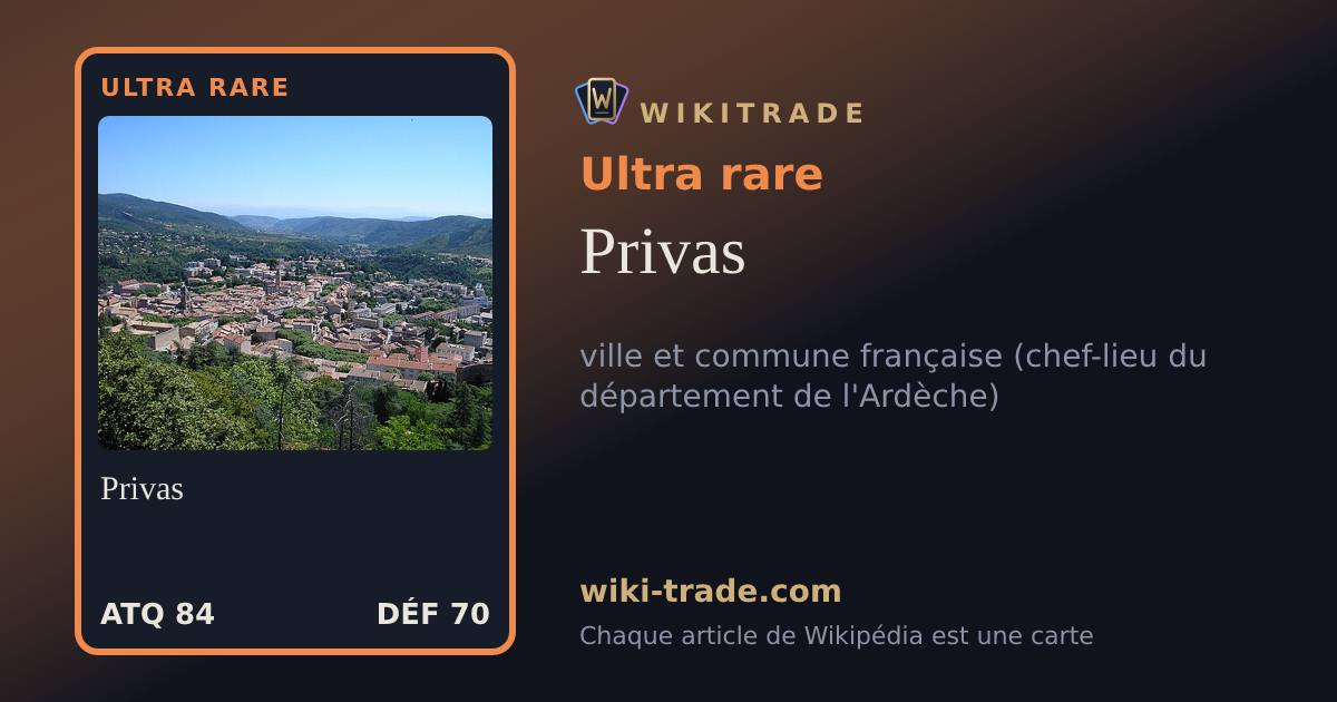 Privas — carte Ultra rare