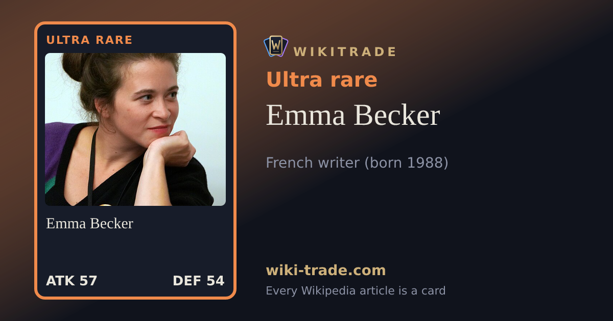 Emma Becker — Ultra rare card