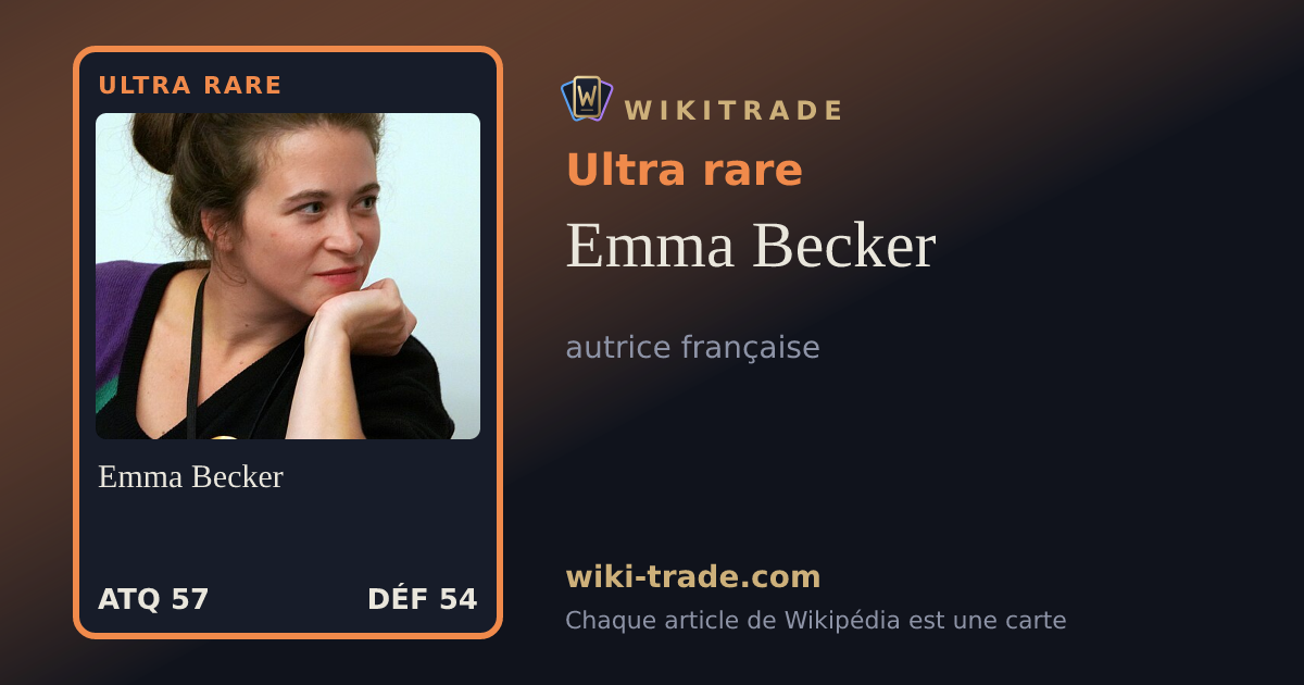 Emma Becker — carte Ultra rare