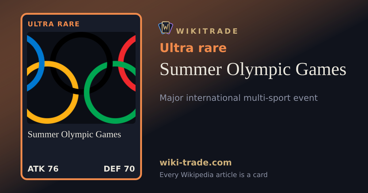 Summer Olympic Games — Ultra rare card