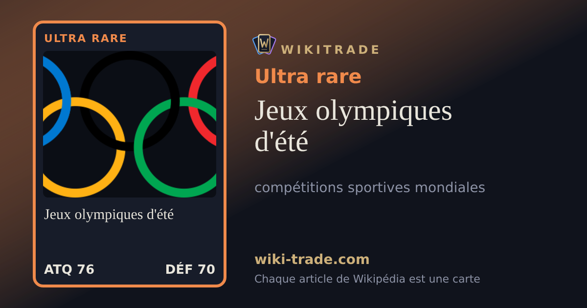 Jeux olympiques d'été — carte Ultra rare