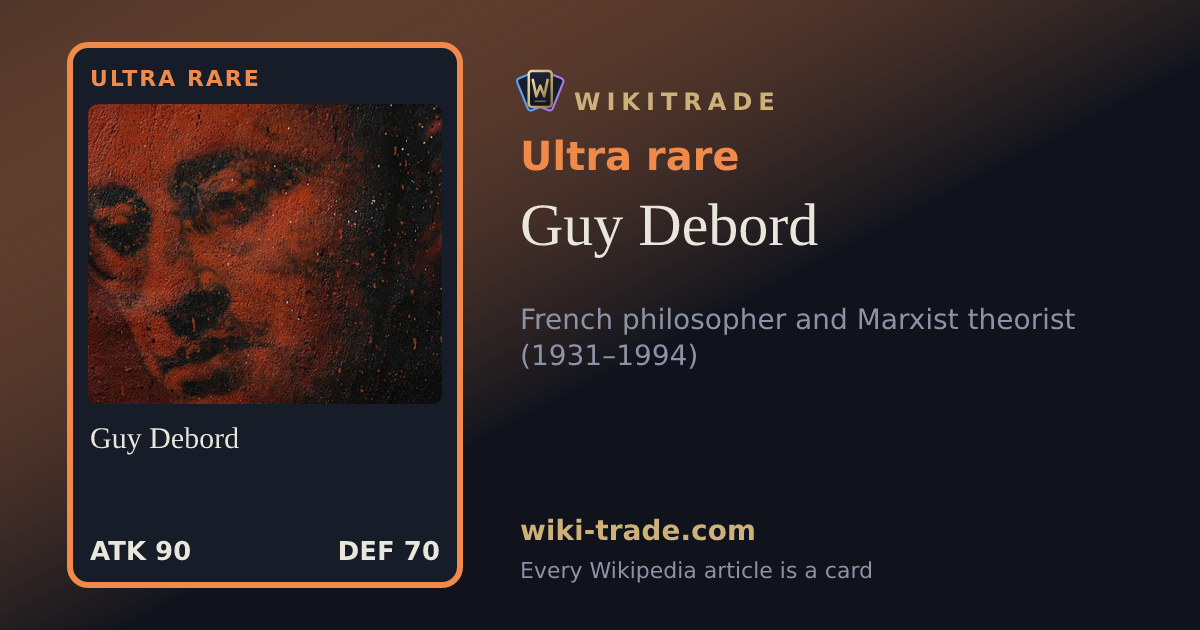 Guy Debord — Ultra rare card