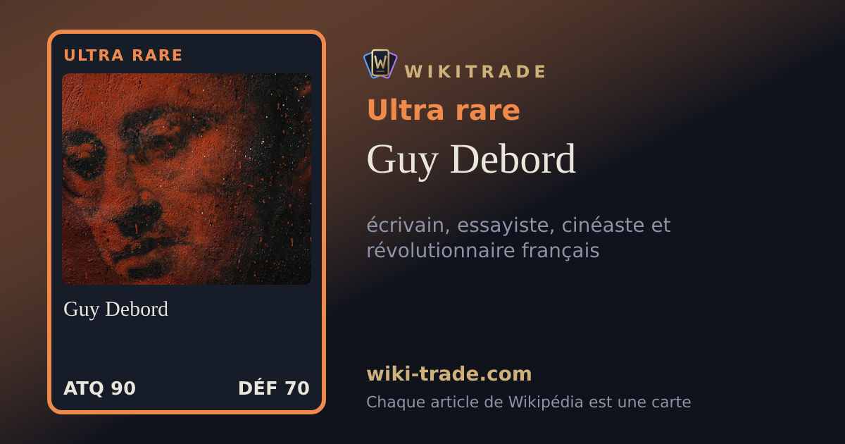 Guy Debord — carte Ultra rare