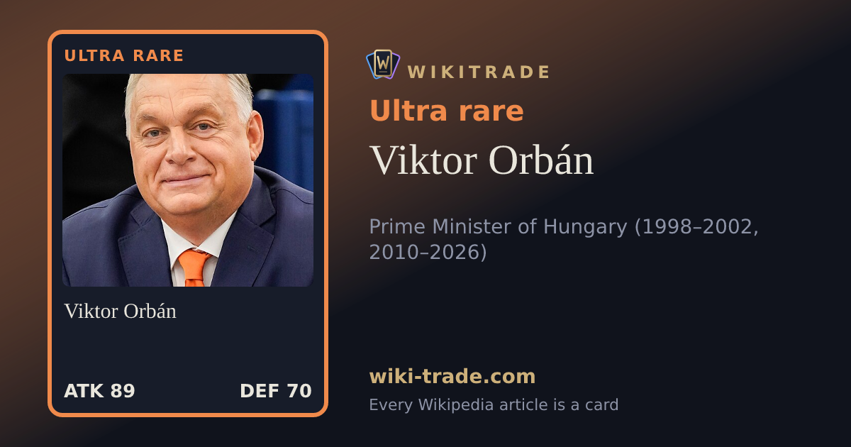 Viktor Orbán — Ultra rare card