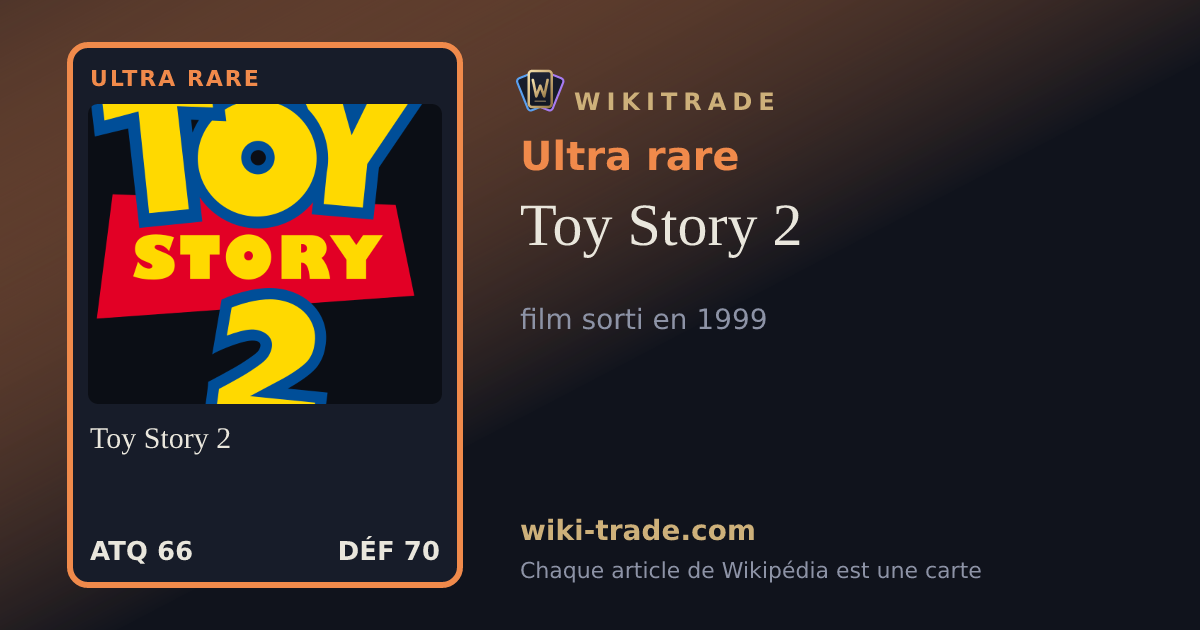 Toy Story 2 — carte Ultra rare