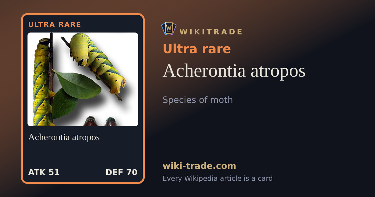 Acherontia atropos — Ultra rare card