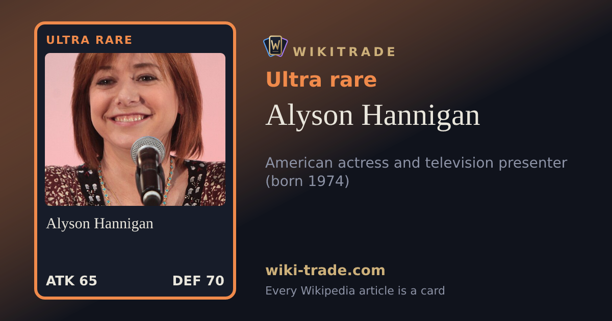 Alyson Hannigan — Ultra rare card