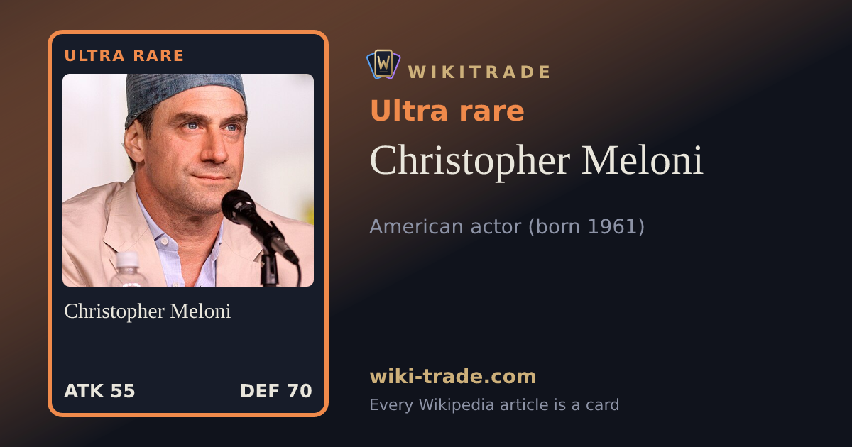 Christopher Meloni — Ultra rare card