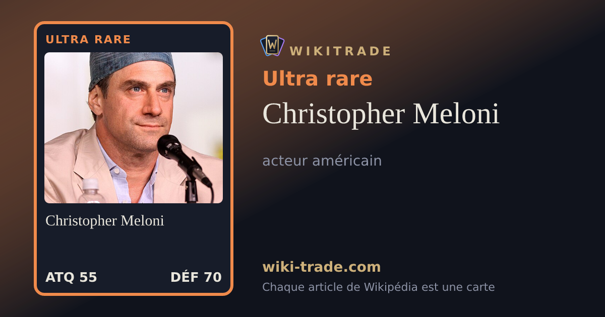 Christopher Meloni — carte Ultra rare