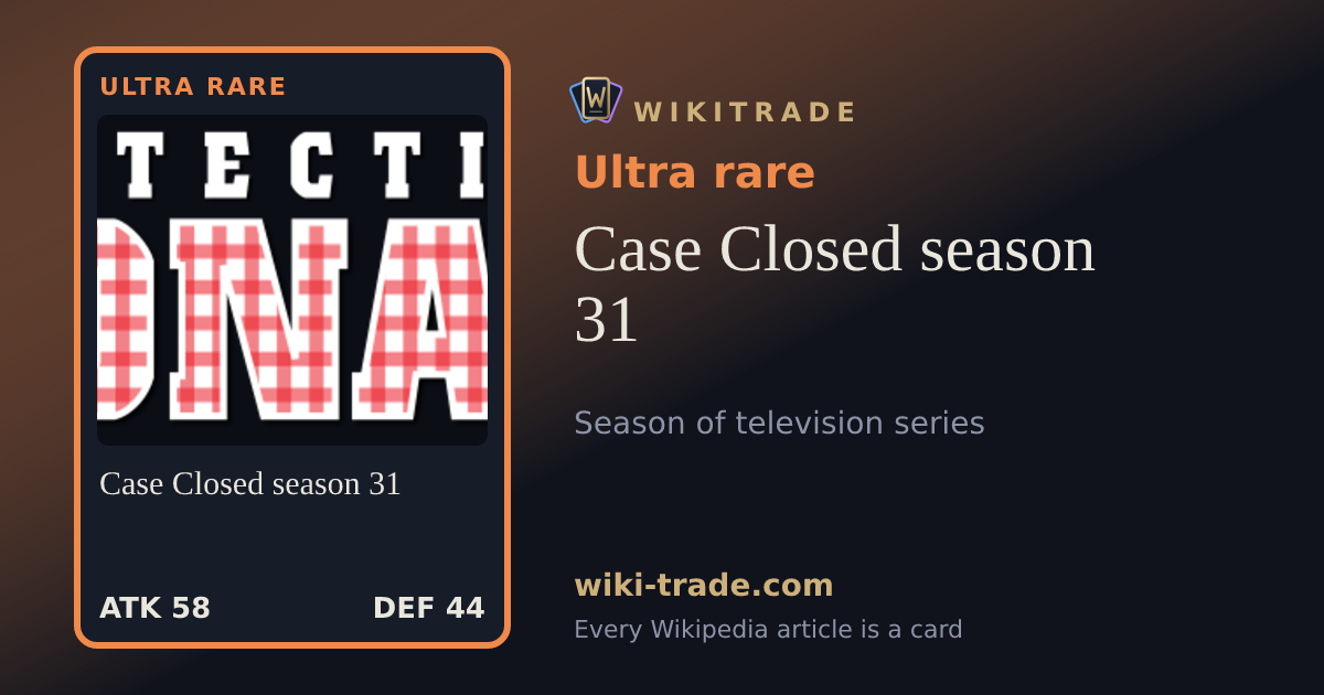 Case Closed season 31 — Ultra rare card