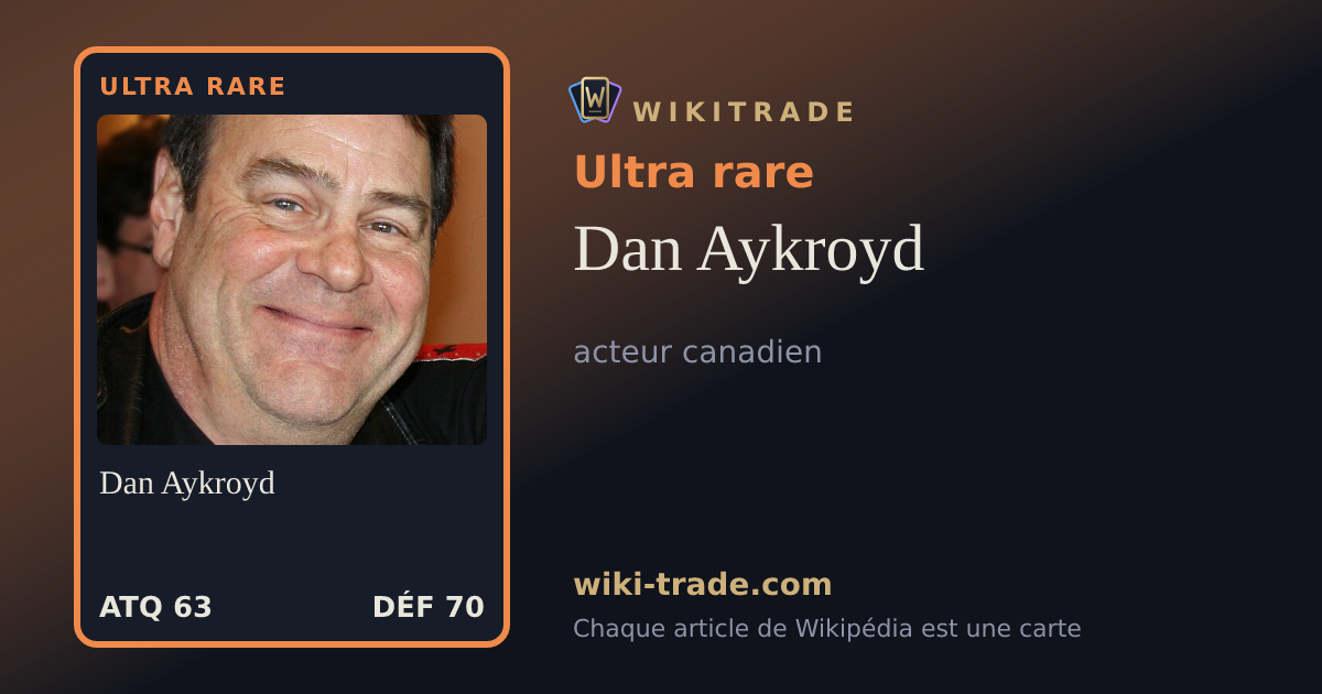 Dan Aykroyd — carte Ultra rare