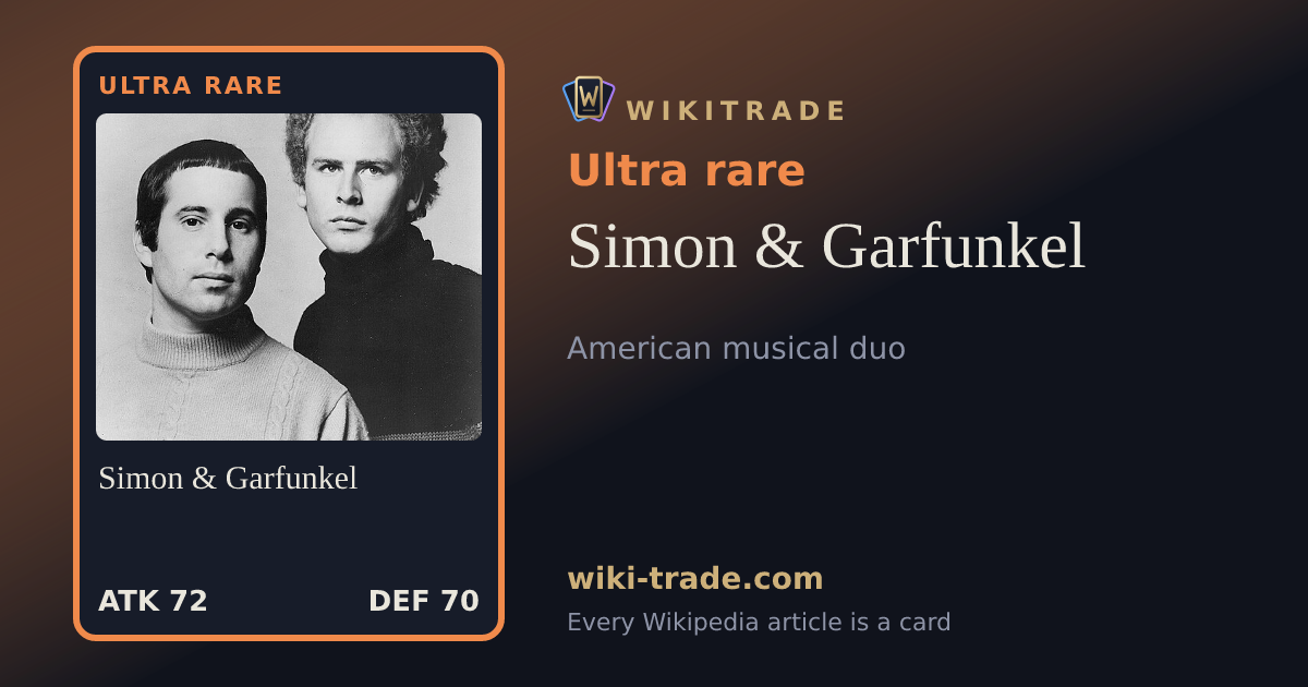 Simon & Garfunkel — Ultra rare card