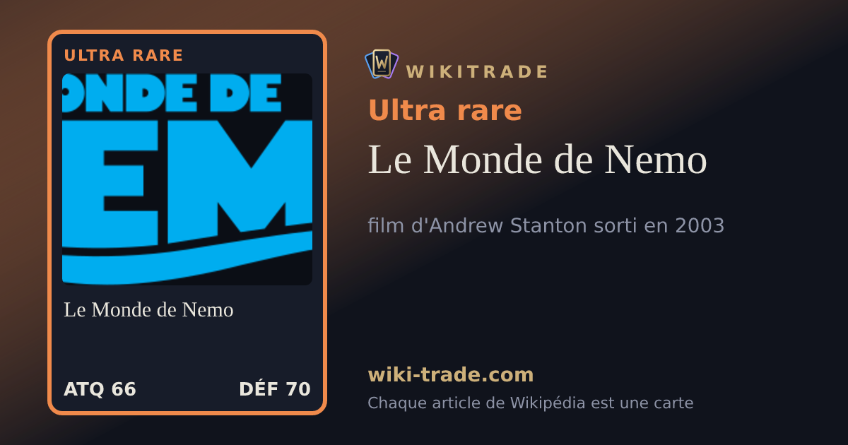 Le Monde de Nemo — carte Ultra rare