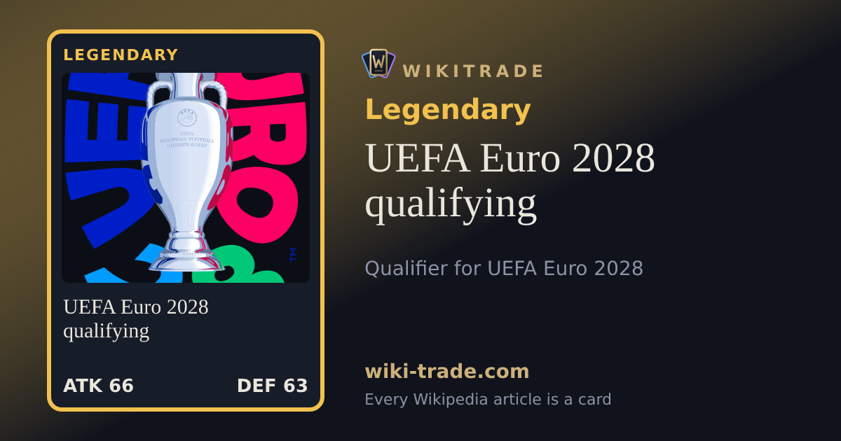 UEFA Euro 2028 qualifying — Legendary card