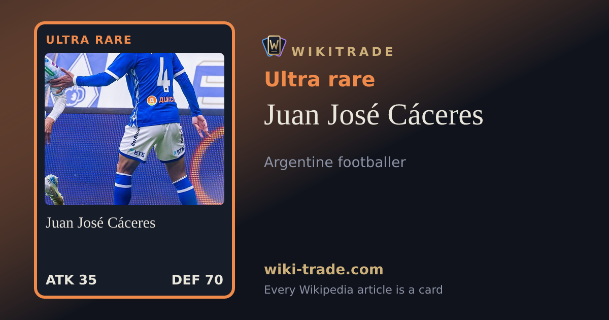 Juan José Cáceres — Ultra rare card