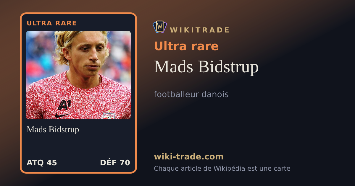 Mads Bidstrup — carte Ultra rare