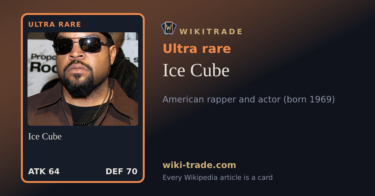 Ice Cube — Ultra rare card