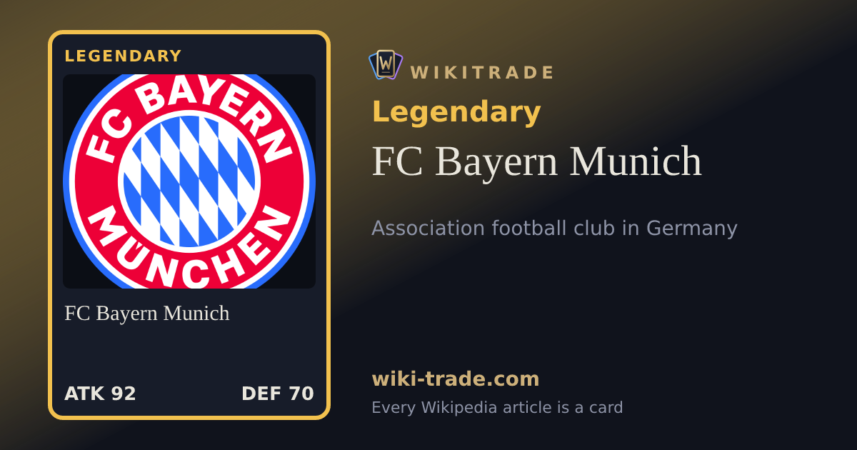 FC Bayern Munich — Legendary card