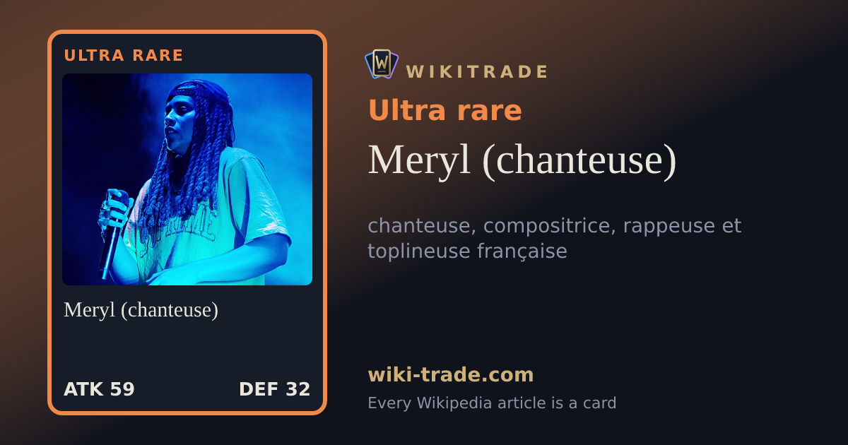 Meryl (chanteuse) — Ultra rare card
