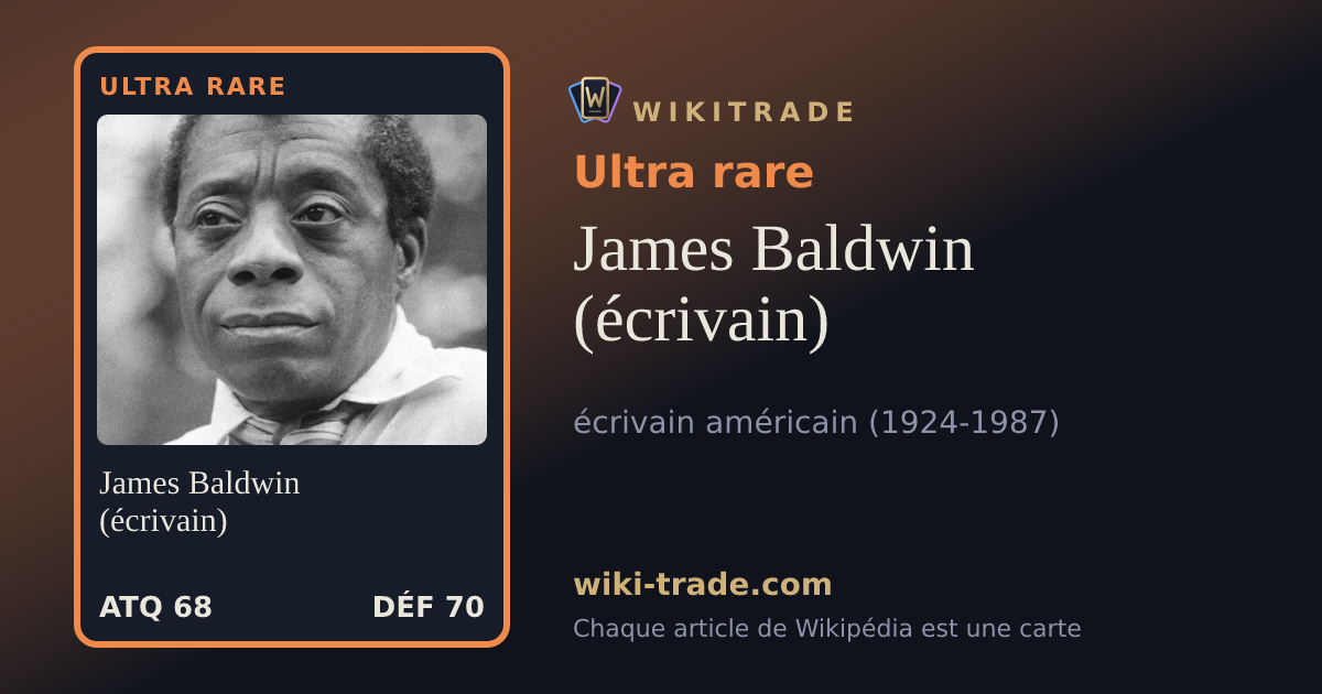James Baldwin (écrivain) — carte Ultra rare