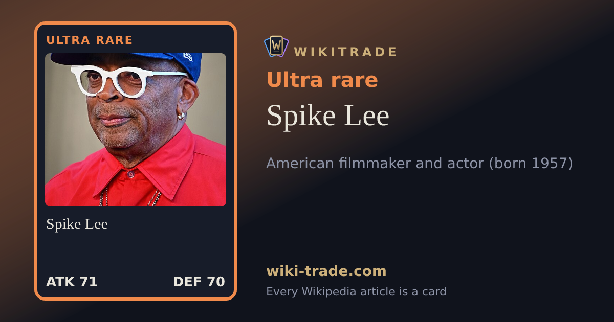 Spike Lee — Ultra rare card
