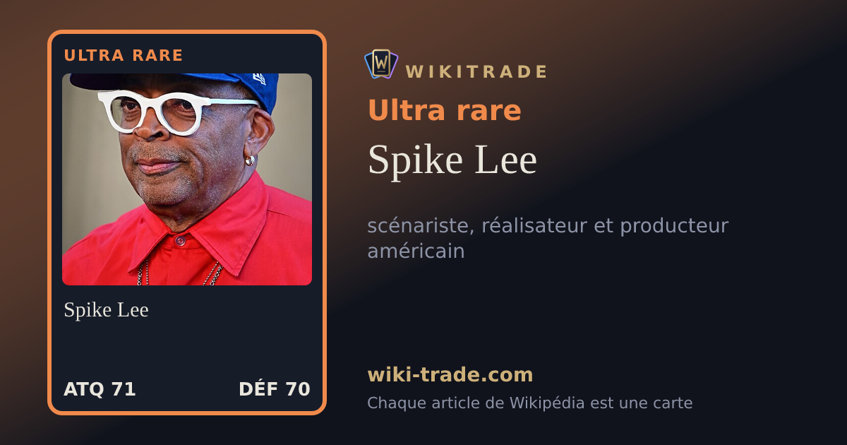 Spike Lee — carte Ultra rare