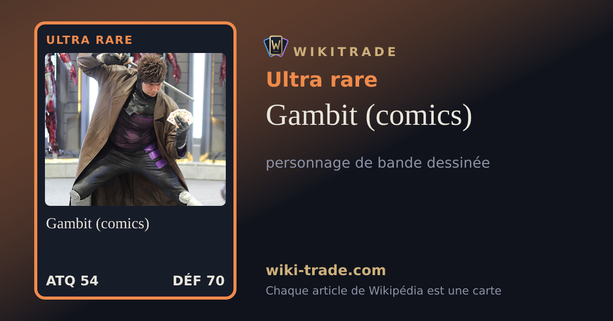Gambit (comics) — carte Ultra rare