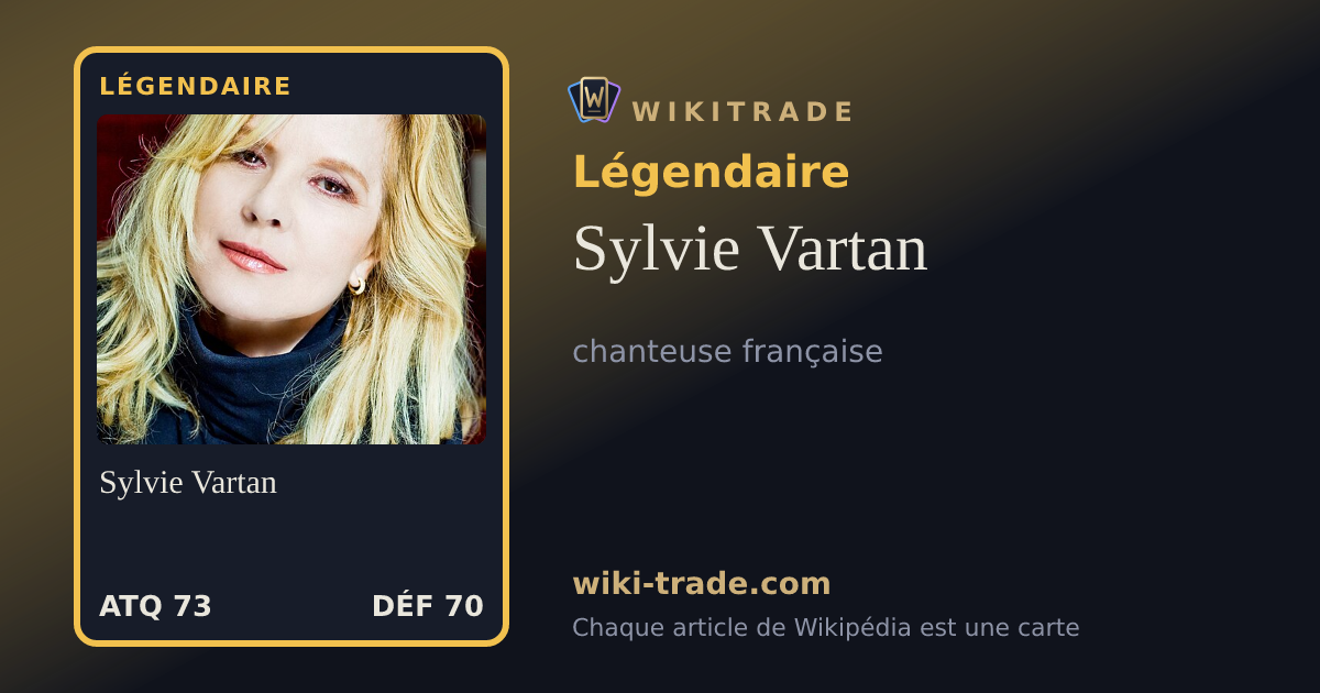 Sylvie Vartan — carte Légendaire