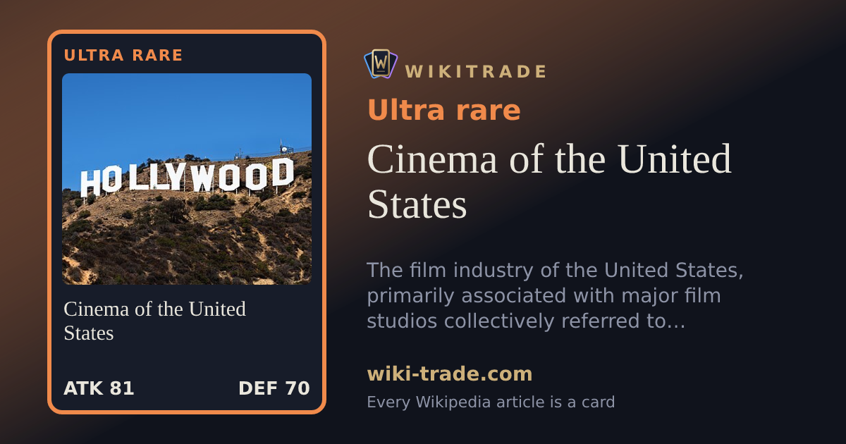 Cinema of the United States — Ultra rare card