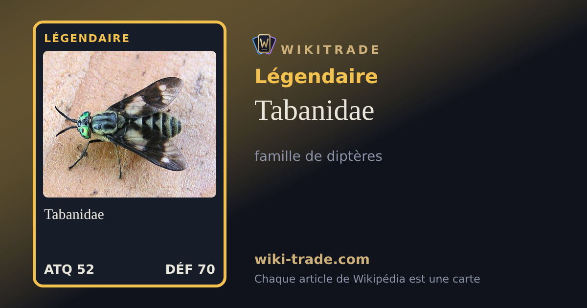 Tabanidae — carte Légendaire