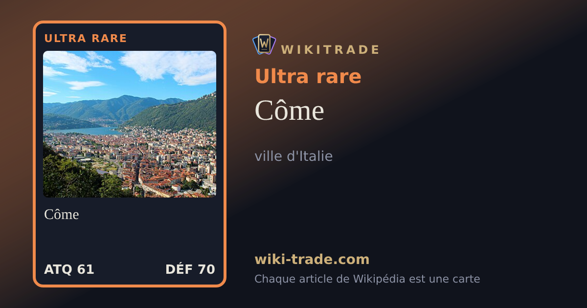 Côme — carte Ultra rare