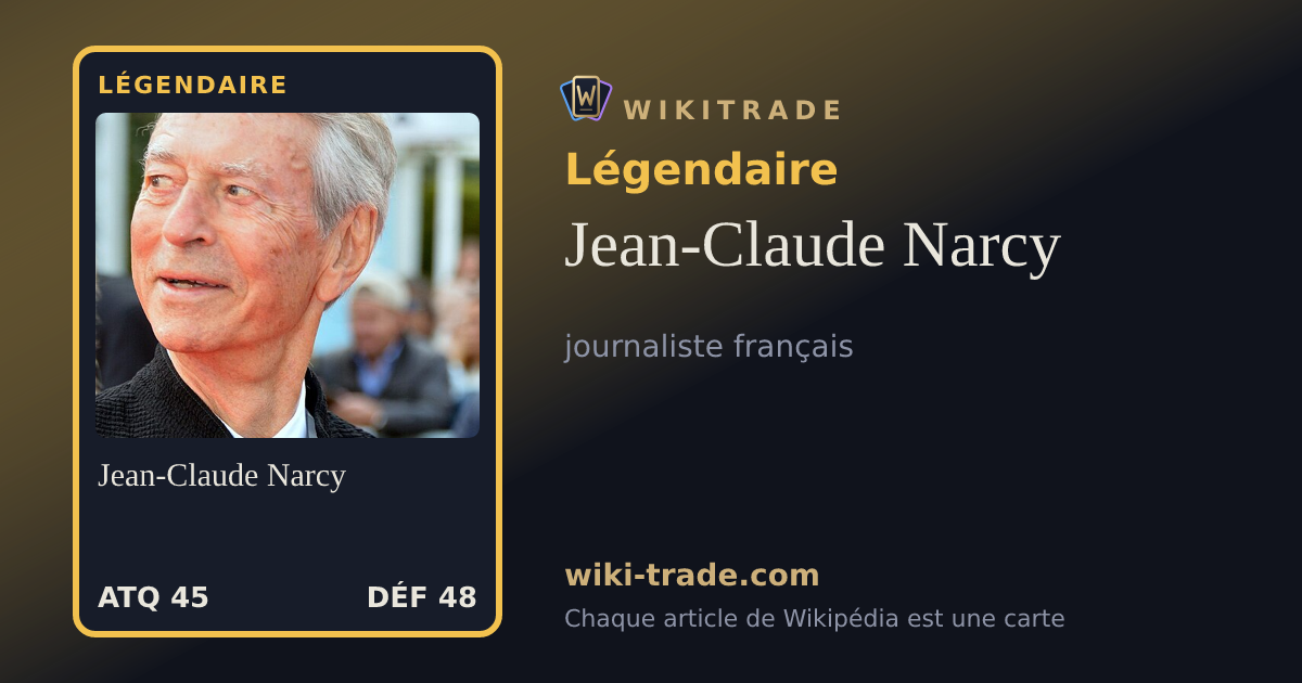 Jean-Claude Narcy — carte Légendaire