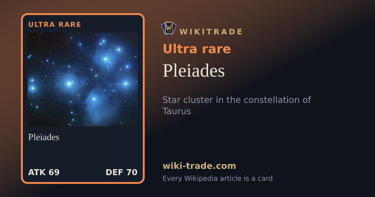 Pleiades — Ultra rare card