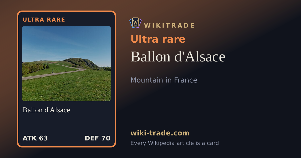 Ballon d'Alsace — Ultra rare card
