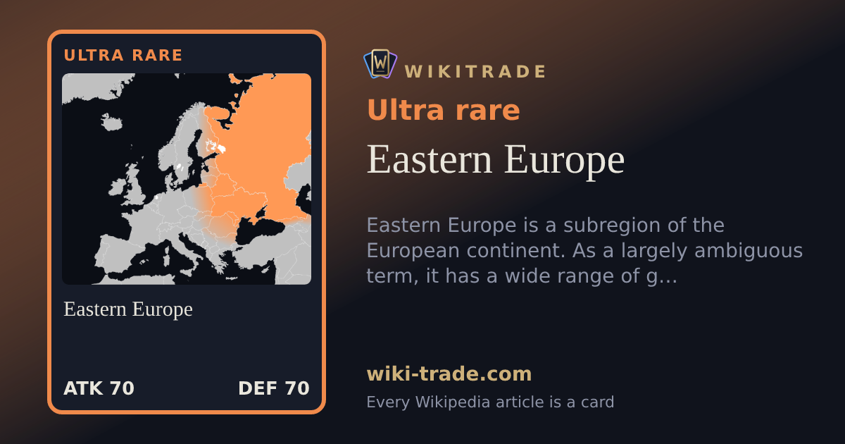 Eastern Europe — Ultra rare card